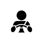 imgi 142 car driver simple flat icon illustration free vector